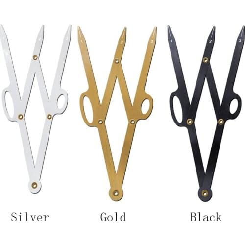 Golden Ratio Calipers Microblading Eyebrow Ruler with Flexible Removable Reusable Stainless Steel Ruler Eyebrow Calipers Measure