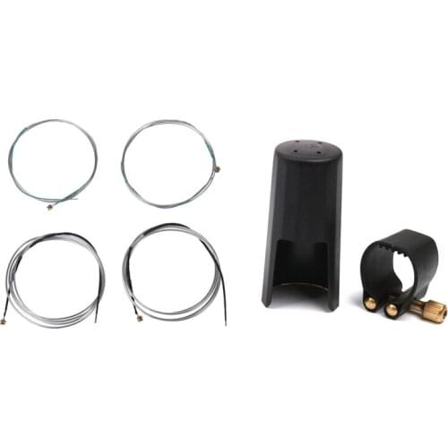 4 Pcs New Spock S312 Copper-Nickel Alloy Cello 4 Strings a D G C for 4/4-1/2 Size & 2 Pcs Plastic Clarinets Nozzle Cap with PU L