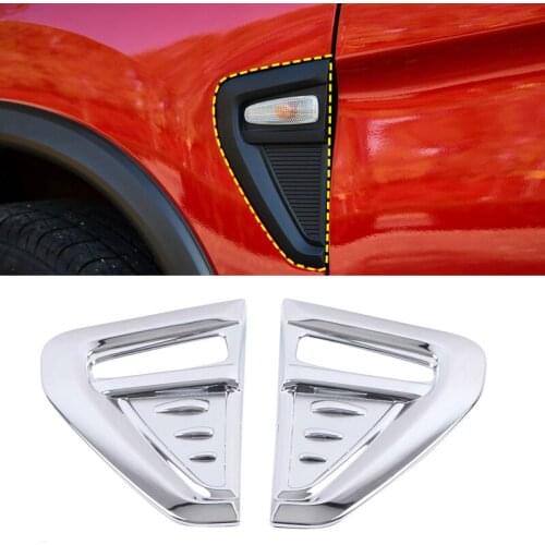 Car Styling Accessories 2PCS ABS Front Side Turn Signal Light Lamp Cover Trim for Mitsubishi ASX / RVR / Outlander Sport 2020