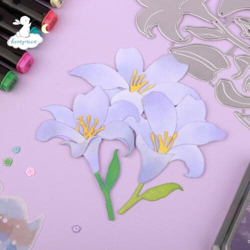 Bunnymoon Flower3 Metal Cutting Dies 3D DIY Scrapbooking Carbon Sharp Craft Die Photo Invitation Cards Decoration