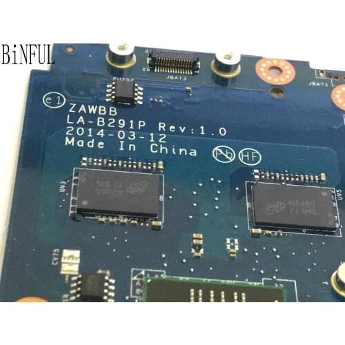 BiNFUL, stock, ZAWBB LA-B291P MOTHERBOARD FOR LENOVO B50-45 NOTEBOOK ,PROCESSOR E1-6010