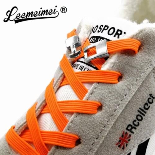Quick No Tie Shoe laces New Elastic Cross buckle ShoeLaces One Second Kids Adult Unisex Sneakers Shoelace Lazy Laces Strings