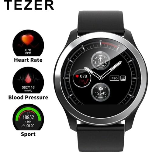 TEZER Z03 fitness tracker smartwatch ECG diagram heart rate blood pressure monitor смарт часы For ios android men women