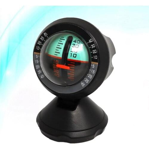 Car Tilt Gauge Indicator Gradient Angle Slope Level Meter Inclinometer Vehicle Level Measure Tool