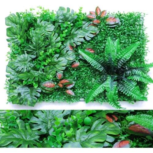 40x60CM Artificial Leaf Hedge Board Plant Hedge Panel Noise Reduction UV Protected Privacy Fence Screen For Garden Backyard