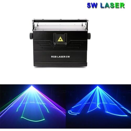 5W ILDA 3D stage laser light wedding party profession Animation strong beam DMX lighting club DJ Disco laser projector