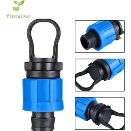 Dn17 Tape Swivel End Plug with Loop for Anchoring Drip Tape Fittings Greenhouse Watering Micro Irrigation Drip Fittings