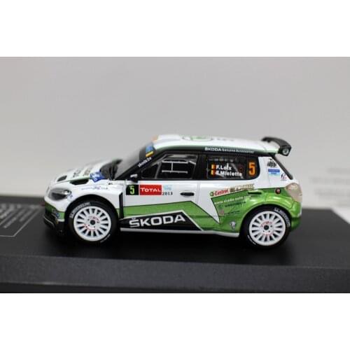 Diecast Club I1:43 Scale Model Car Skoda Fabia S2000 2013 Rally racing Diecast car for collection gift