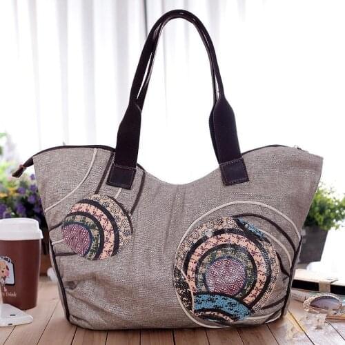 Fashion National Appliques Shopping Saddle bags!Nice Bohemian Embossing Women Casual Totes Versatile Vintage Shoulder&Handbags