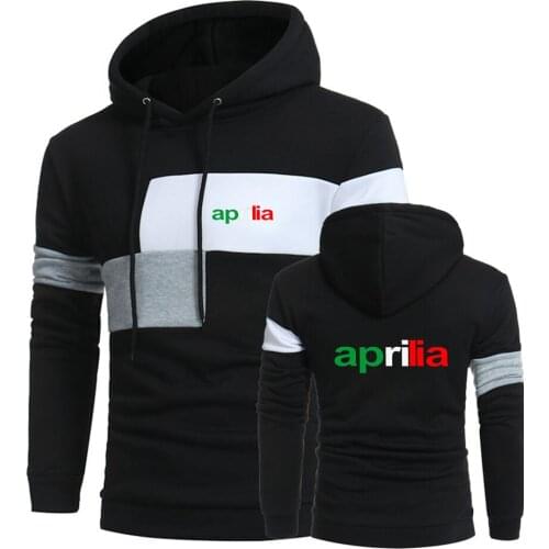 Motorcycle Aprilia 2021 New Printing Tops Splice Pullover Male Harajuku Sweatshirts Unisex Cotton Mans Sport Hip Hop Hoodies