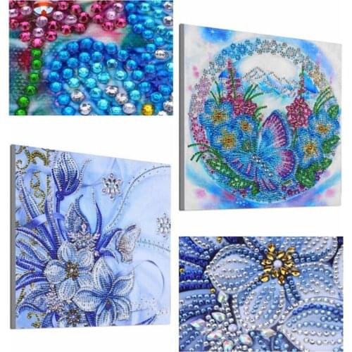 5D DIY Special Shaped Diamond Painting Butterfly Flower Diamond embroidery Kits Crystal Rhinestone Arts Home Decor