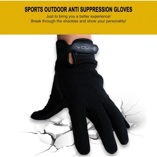 Anti-slip Cycling Gloves Rock Climbing Bicycle Bike Camping Hiking Motorcycle Full Finger Outdoor Sports Gloves