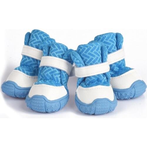 Casual Dog Shoes Fashion Breathable Mesh Fabric Non Slip Warm Outdoor Walk Dogs Boots Comfortable For Small Dogs Pet Shoes