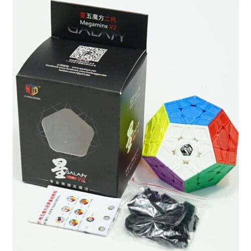QiYi X-Man Galaxy Megaminx V2 Sculpture/Concave-stickerless/Concave-black Megaminx 3x3 For Speeding Free Drop Shipping