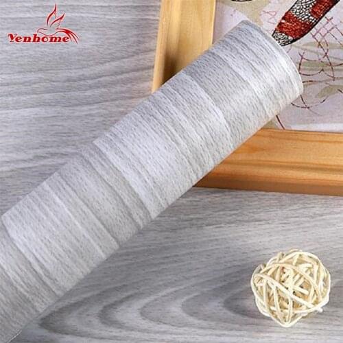 5M/10M Self adhesive Wallpaper Wood Grain Wall Stickers Waterproof Furniture Wooden Door Wardrobe Desktop of Vinyl Wall Papers