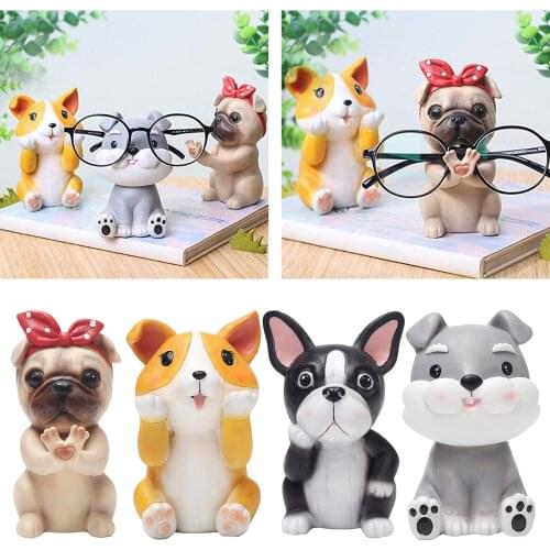 Puppy Dog Glasses Holder Stand Eyeglass Retainers Sunglasses Display Cute Animal Design Gift