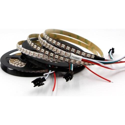 Narrow 4mm 5mm 8mm WS2812B Led Strip light WS2812 5050 3535 RGB Individually Addressable Pixel Stripe S type PCB DC 5V 1/2m