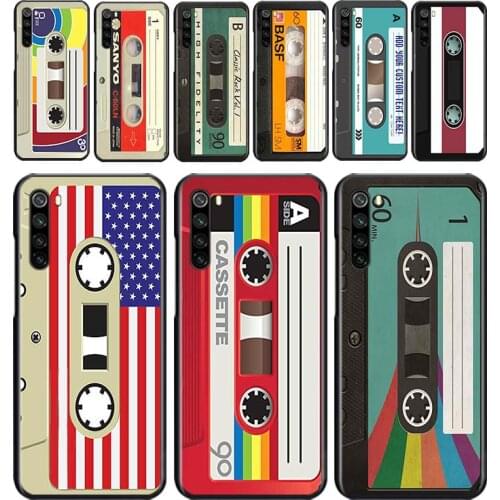 Retro vintage tape for OPPO Reno 2 Z 2Z 2F 3 4 Pro 4G 5G ACE 10X ZOOM F7 A5 A9 2020 Silicone Soft Black Phone Case