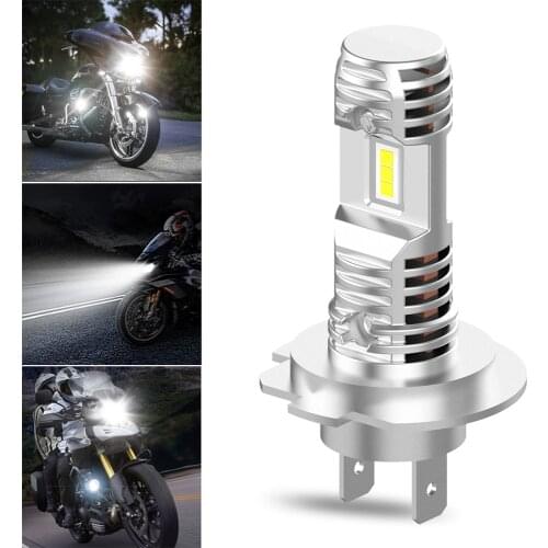 1Pcs Motorcycle H7 LED Headlight Para Moto Lightings For Yamaha YZF R1 R3 R6 FZ1 FZ6 MT07 FZ07 MT09 FZ09 BMW Aprilia Kawasaki