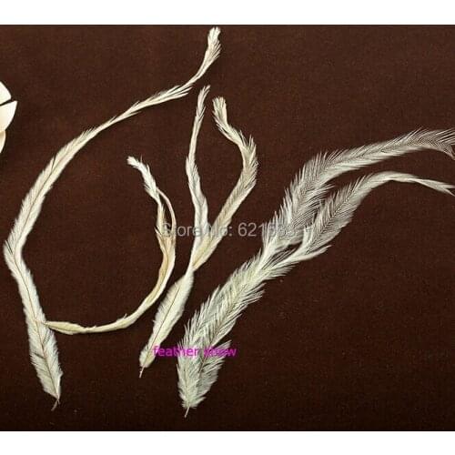 100pcs/lot!15-25cm Nature Colour Fluffy Australian Ostrich Feather Herls for Jewelry Making,Hats,Ornaments etc