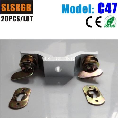 20PCS/LOT SLS-C47 21A Best price top quality small pipe stage lighting truss clamp Aluminum Adjustable Clamp, Stage Light Clamp