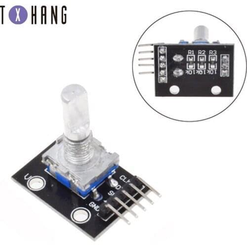 360 Degrees Rotary Encoder Module For Arduino Brick Sensor Switch Development Board KY-040 With Pins diy electronics