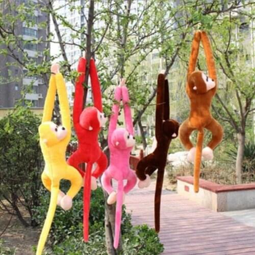 60cm Long Arm Monkey from Arm to Tail Plush Toys Colorful Monkey Curtains Monkey Stuffed Animal Doll For Kids Children