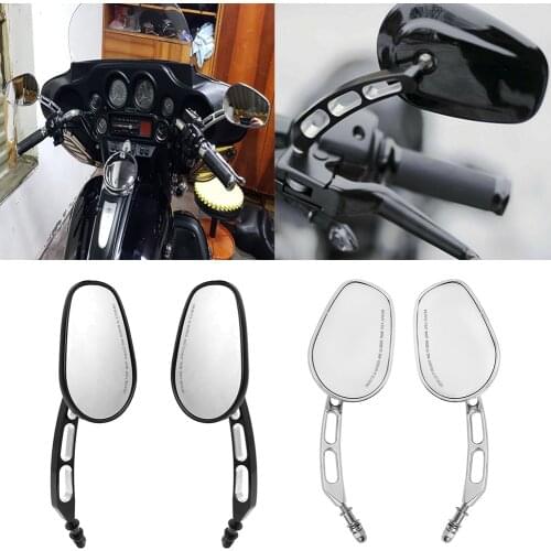 8mm Rear View Side Mirror For Harley Road King Touring XL 883 Sportster Fatboy Dyna FXDF FLSTF Softail Springer V-ROD Motorcycle