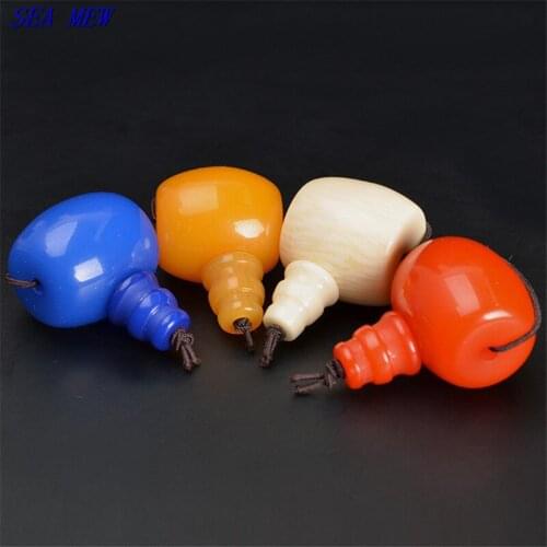 SEA MEW Fashion Resin Tee Pagoda Spacer Bead Buddha Bead 14*15mm 18*19mm Loose Beads For Jewelry Making