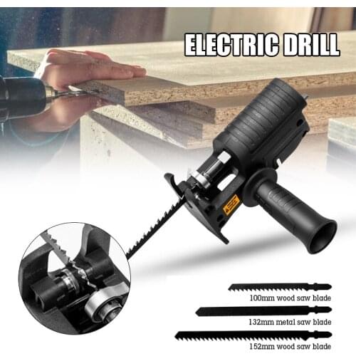 Household Electric Drill Modified Electric Saw Electric Reciprocating Saw Power Drill to Jig Saw Woodworking Metal Cutting Tool