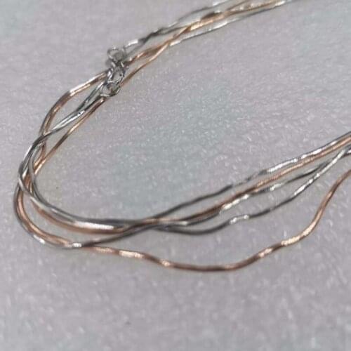 Wholesale 10 strands 45cm s925 silver chain necklace for pendants