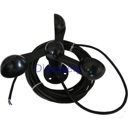 Wind Speed Sensor Anemometer Wind Speed Measurement Meteorological Wind Sensor Three-cup Single-chip Microcomputer Example