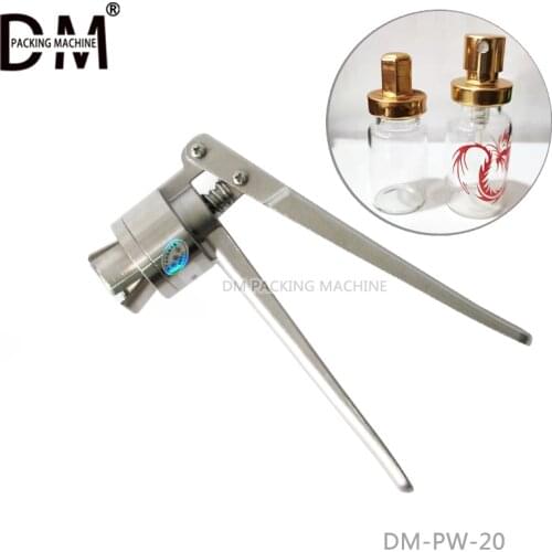 Perfume Bottle Vial Crimper Machine 20mm Stainless Steel Vial Bottle Spray manual Sealing Capping Tools capper