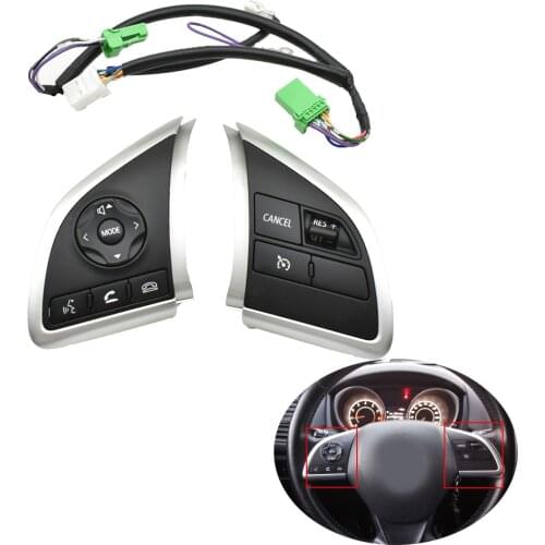 For Mitsubishi ASX Steering Wheel Button Audio Bluetooth Android player Buttons Cruise Control Switch For Space Star 2013-2015