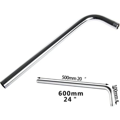2021 New 60CM Wall Shower Head Arm Extension Pipe Long Stainless Steel Bathroom Home