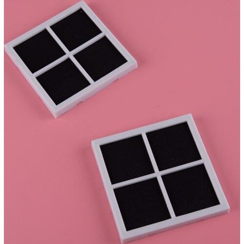 New 2pcs 8.1x8.1x0.8cm Refrigerator Air Filter Fit For Kenmore Elite 469918 LG LT120F ADQ73214402 ADQ73214403