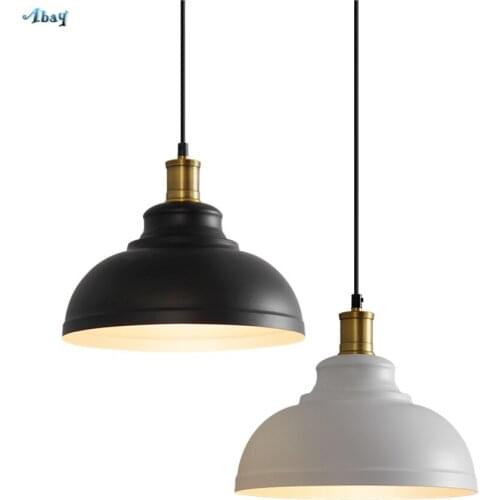 Industrial Loft Lid Pendant Lights American Country Retro Iron Bar Warehouse Basement Balcony Restaurant Hanging Lamps Fixtures