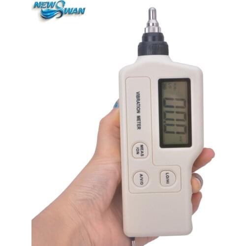 Professional Portable Digital Vibrometer Vibration Meter Analyzer Tester Measuring Range 0.1~199.9m/s2 peak LCD Backlit GM63A