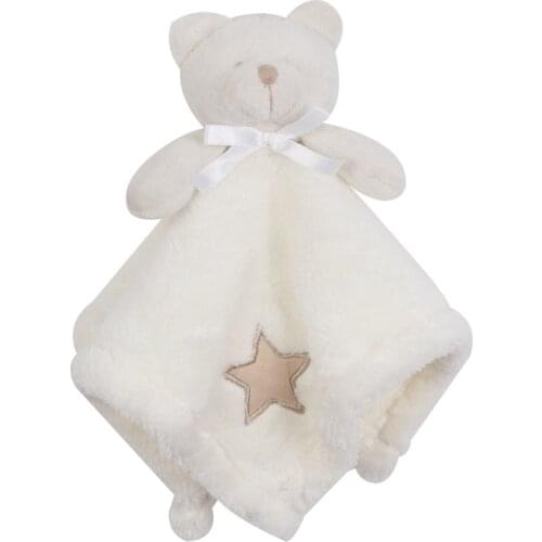 Furry soft Baby stuffed animal soothe blanket Bashful Baby animal Security Blanket bear pacify towel newborn appease blanket