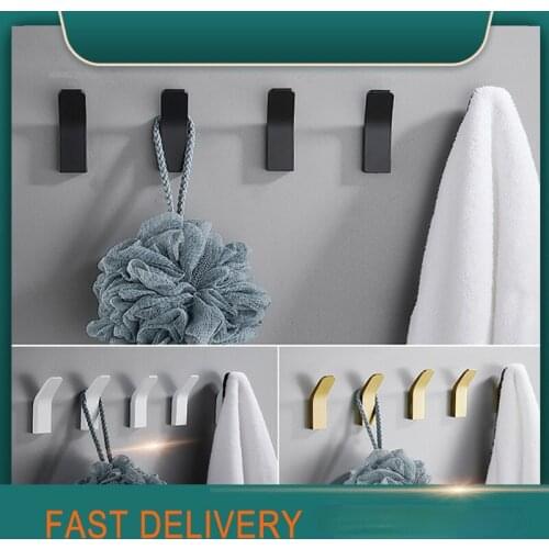 Self-adhesive clothes bag hanger hook kitchen storage towel hook for bathroom modern wall hanger hook bath accessories