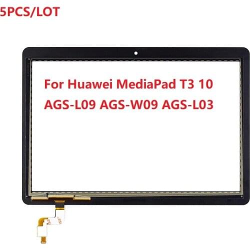 5PCS/LOT 9.6" Touch For Huawei MediaPad T3 10 AGS-L09 AGS-W09 AGS-L03 Touch Screen Digitizer Sensor Tablet PC Replacement Parts