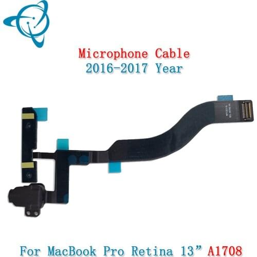 New 821-00790-04 Headphone Audio Jack Flex Cable with Microphone For Macbook Pro Retina 13" A1708 821-00790 2016 2017 Year