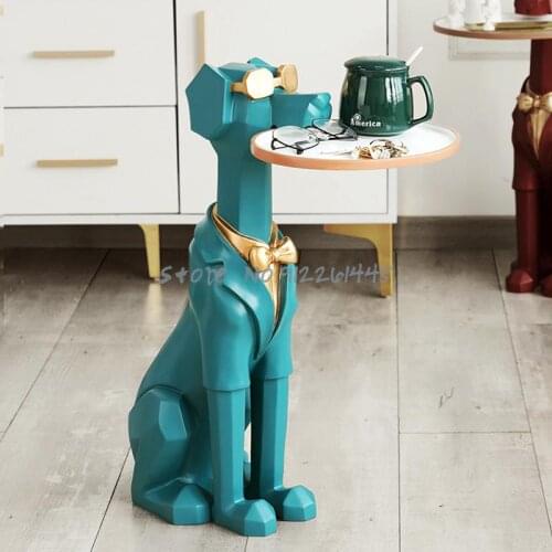 Light luxury small apartment sculpture simple coffee table small table tea table creative sofa side table negotiation area corne