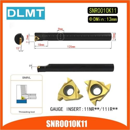 SNR0010K11 Internal Threading Tools Lathe Index Threading Turning Tool Holder For 11NR AG60 11IR AG60 AG55 Insert Right Hand