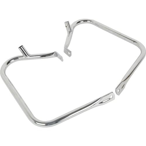 Motorcycle Saddlebag Bags Steel Guard Bracket For Harley Touring Road King Road Glide Electra Glide 1997-2013