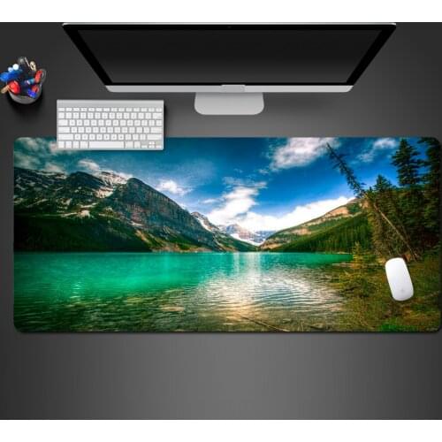 Unique Landscape Modern Mousepad Best-selling Natural Rubber Lock Large Wash Pad Computer Keyboard Mouse Game Pad Christmas Gift