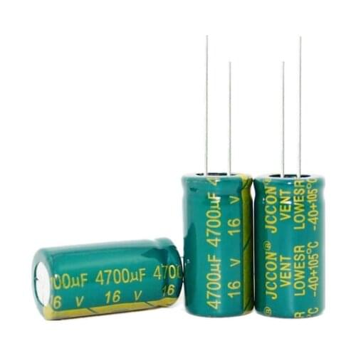 10PCS 4700UF 16V Aluminum Electrolytic Capacitor 16V4700UF 13*25MM