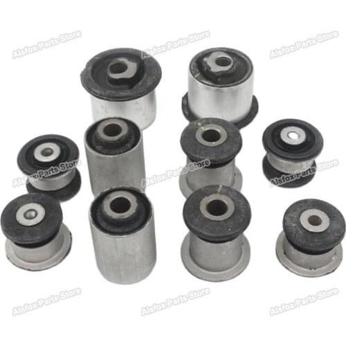 10 pcs Control Arm Bushing Front Suspension for Audi Q7 Volkswagen VW Touareg steering rack rubber bushes