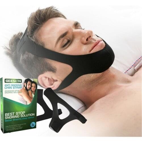 5pcs/5Box Anti Snoring Chin Straps Anti-Snore Belt Mouth Guard Stop Bruxism Chin Support Solutions Stop Snoring Sleeping Aid