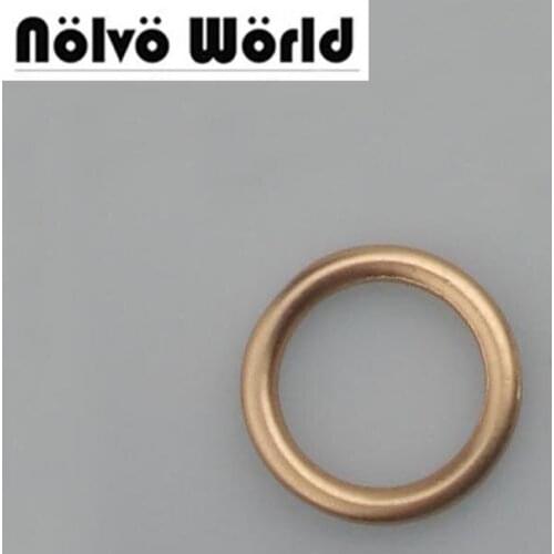 50pcs 5 colors 3.5mm line inside for 14mm 1/2 inch bags accessory metal alloy welded o ring